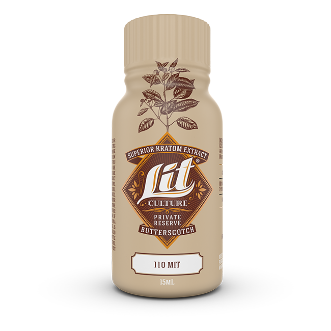 Lit Culture Kratom Extract Shot | Butterscotch