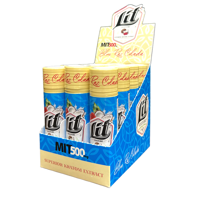 Lit Culture Blue Raz Colada Kratom Extract Shot