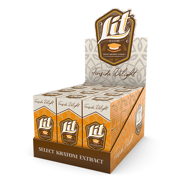 Lit Culture Fireside Delight Kratom Extract - 133 mg Extract | 80 MIT